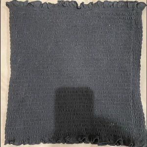 Ribbed Black Tube Top